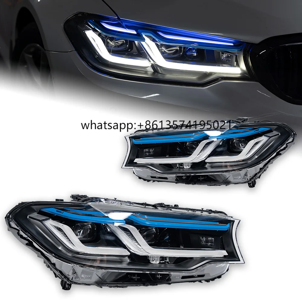 

AKD Car Lights for G30 LED Headlight Projector Lens 2017-2020 525i 530i 535i 540i Head Lamp DRL Signal Auto Accessories