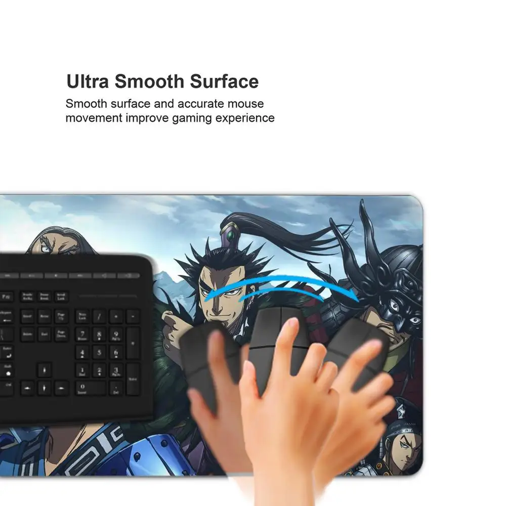 KINGDOM Mouse Pad Gaming Mousepad Pc Accessories Keyboard Mat Desk Protector Mats Anime Mouse Pads