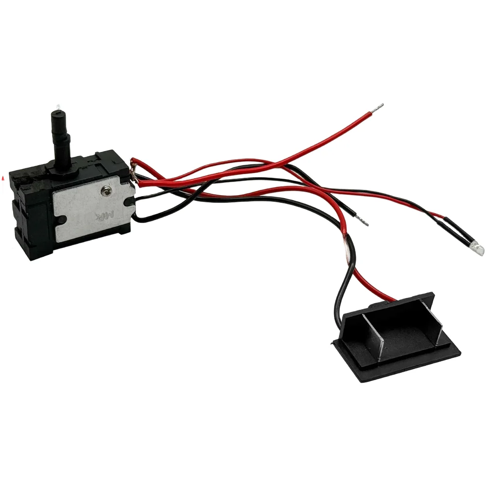 21V Powered Ratchet Wrench Switch with LED Light for Use with For Dayi Style Ratchet Wrench Mounting Interfaces