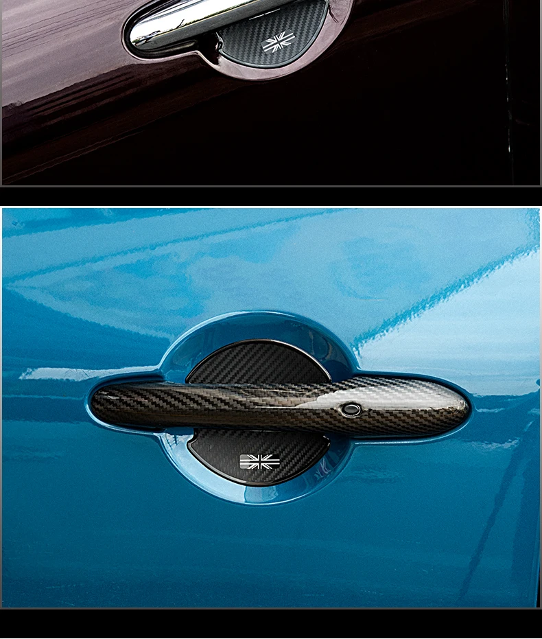 Auto türgriff Kratz schutz Kohle faser Auto türgriff Schüssel Aufkleber für Mini Cooper f54 f55 f56 f60 r50 r52 r53 r56 r57 – Detail 11