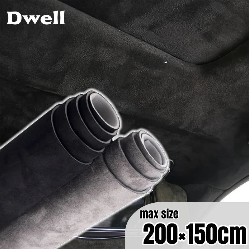 

Elastic Suede Car Headliner Fabric Sponge Backed DIY Car Interior Roof Modification Suede Leather Cloth Lining DIY Accessories