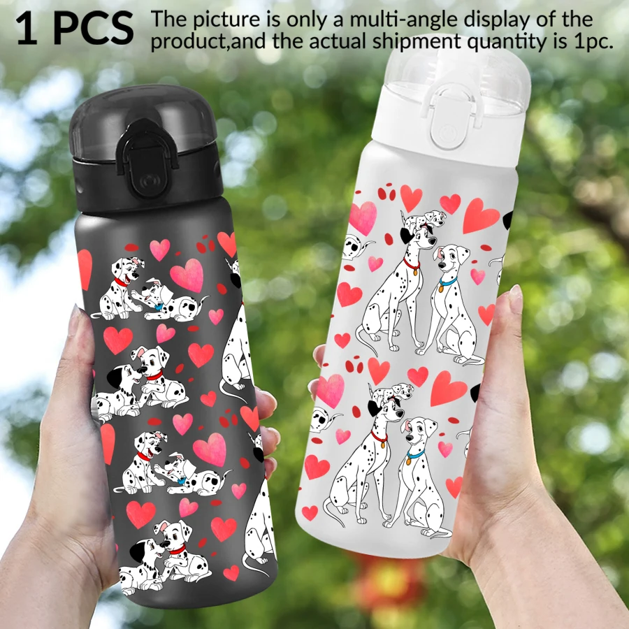 1 Stück Disney Dalmatiner Liebesmuster 26 Unzen Kunststoff Wasserflasche Outdoor Sport Wasserbecher Geburtstags-/Heimkehrgeschenk