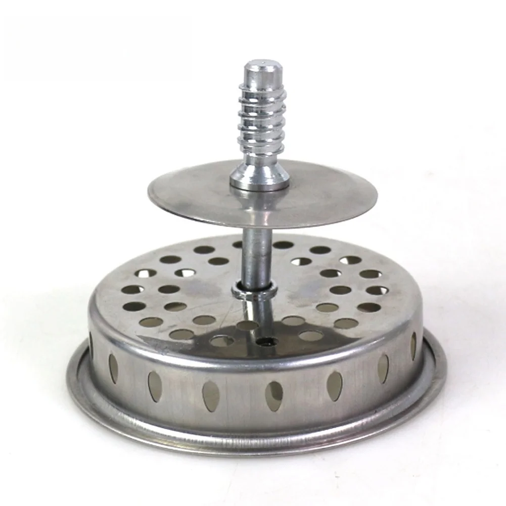 Kitchen Sink Drain Strainer Stainless Steel Kitchen Sink Stopper Sink Waste Filter Anti-clog Floor Drain Kitchen Accessories