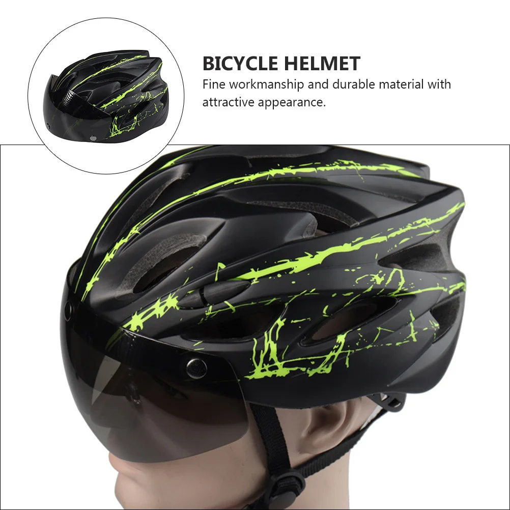 نظارات LED مناسبة لكامل الوجه لركوب الدراجات، قبعة صلبة، معدات ركوب الخيل