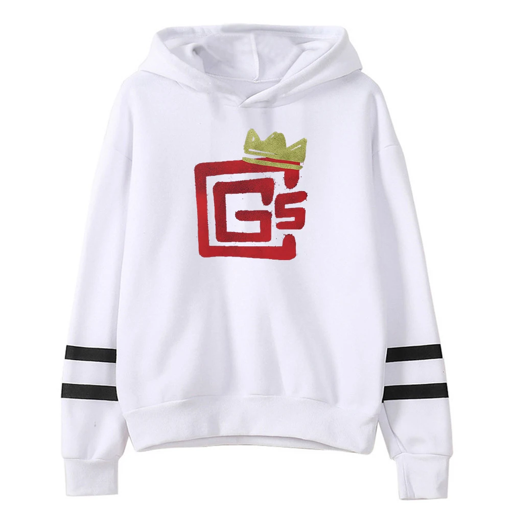 CG5 Lonely King Merch Hoodie Fashion Pocketless Parallel Bars Sleeve Streetwear Men Women Sweatshirt Funny Clothes