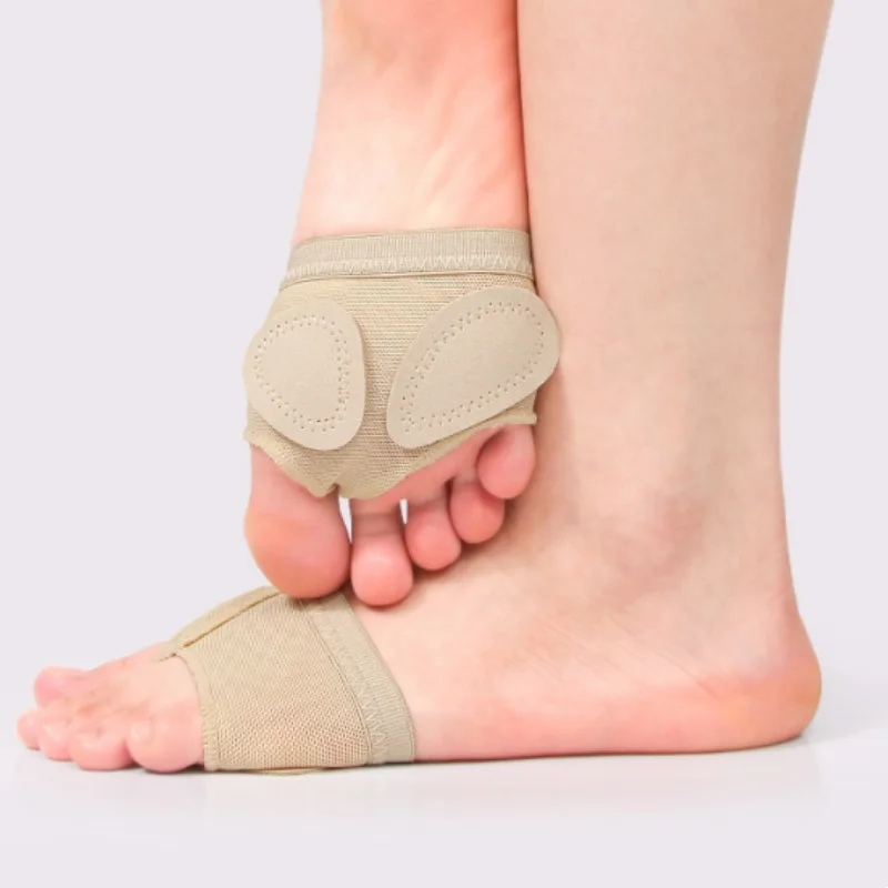 Professional Belly Ballet Toe Practice Shoe Foot Thongs Half Sole Footundeez for Modern Dance Socks Sandal Step Gym Shoes - view 5