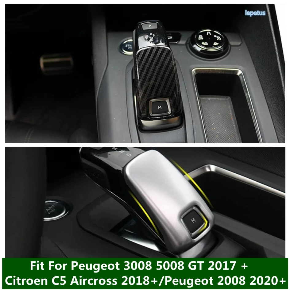 Gear Shifter Head Cover Trim For Peugeot 3008 5008 GT 2017 - 2023 / Citroen C5 Aircross 2018 - 2024 / Peugeot 2008 2020 - 2023