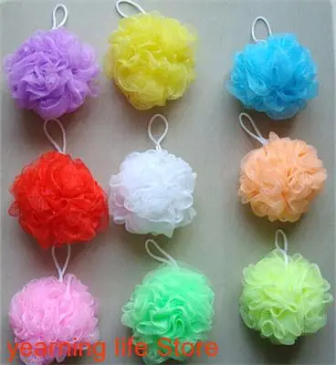 1PC Body Brush Flower Bath Sponge Shower Body Wash Scrubber Cleaning Scrubs Bathing Ball Exfoliator Soap Bubble Mesh Soft Puff