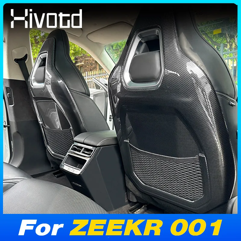 

ABS Car Seat Back Anti Kick Mat Pad Waterproof Protective Organization Interior Accessories For ZEEKR 001 WE ME YOU Z-sport 2024