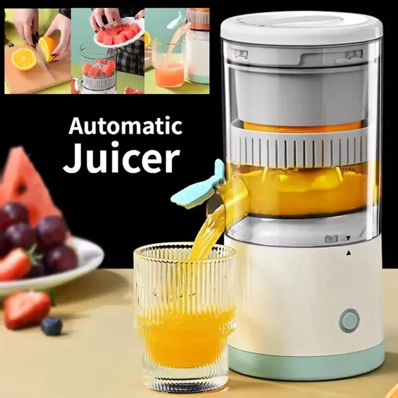 Household Electric Juicer Portable Multi-function Fruit Blender Automatic Fruit Juicer USB Charging Wireless Juice Squeezer