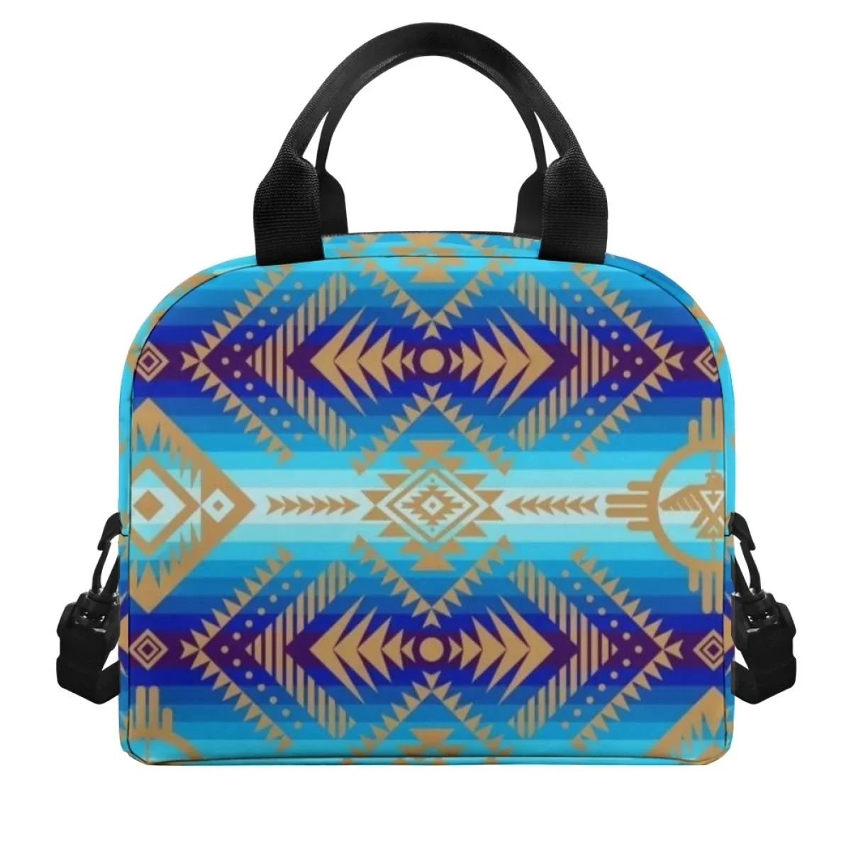 Best Aztec Patterns Lunch Bag for Kids Lightweight Waterproof Nsulation Thermal Package Insulation Packed Lunch