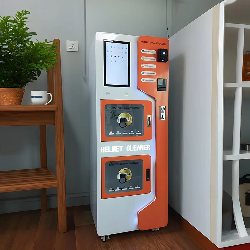 Export Standard  New Design Premium Helmet Cleaning Vending Machine with Aesthetic Appearance and Elegant Style