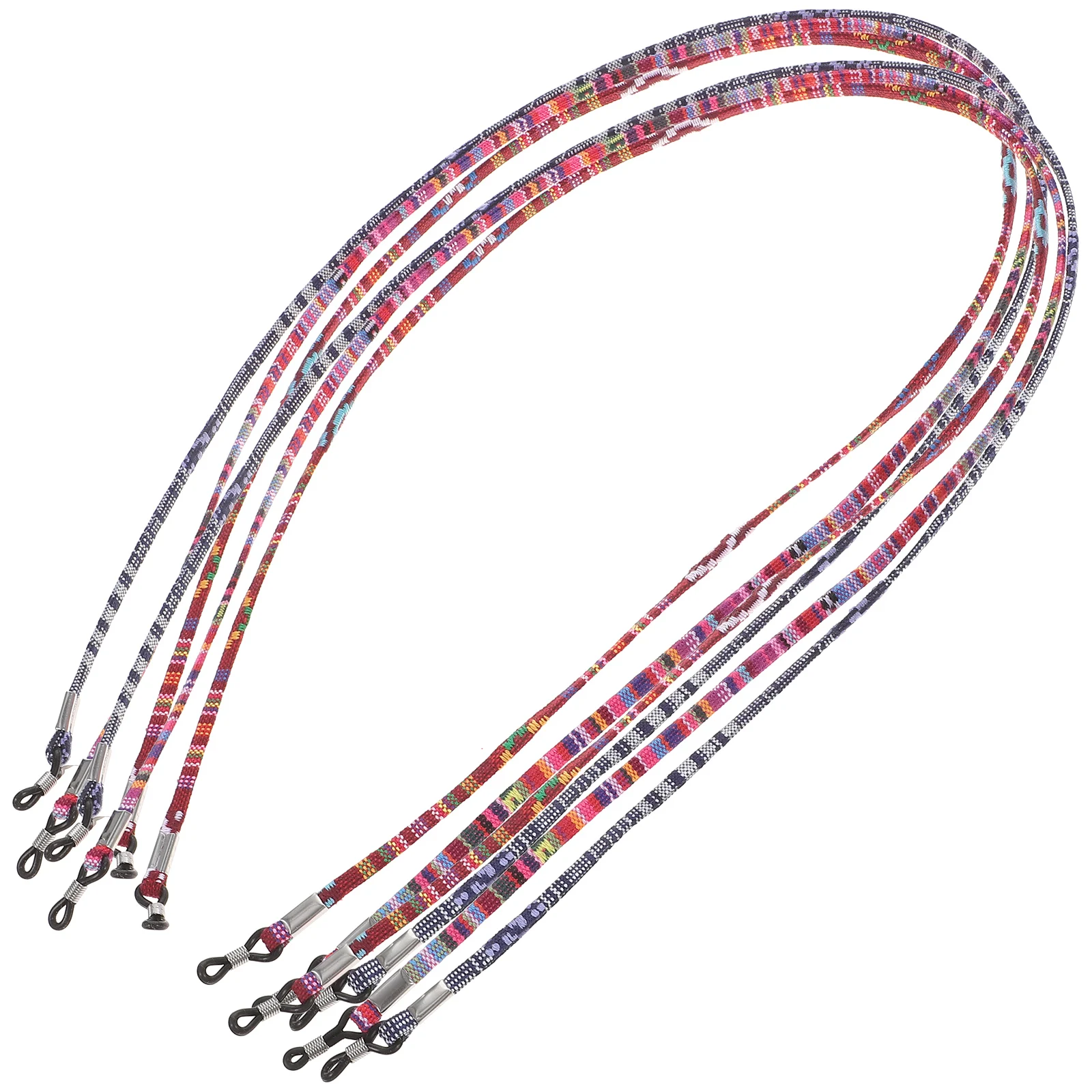 

6pcs Eyeglass Holder Strap Colorful Glasses Lanyard Neck Cord Pink Purple Blue White Multicolor Anti Lost Lightweight Portable