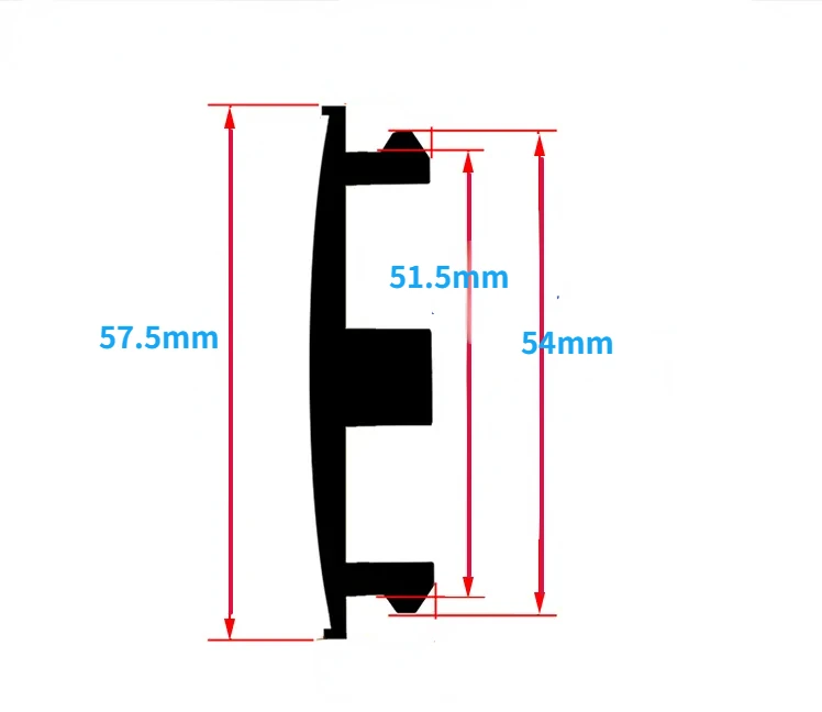 ABS 58MM 52MM 54MM Auto Rim Carbon Fiber Cover Without Logo Car Hub Center Caps Refit Accessories