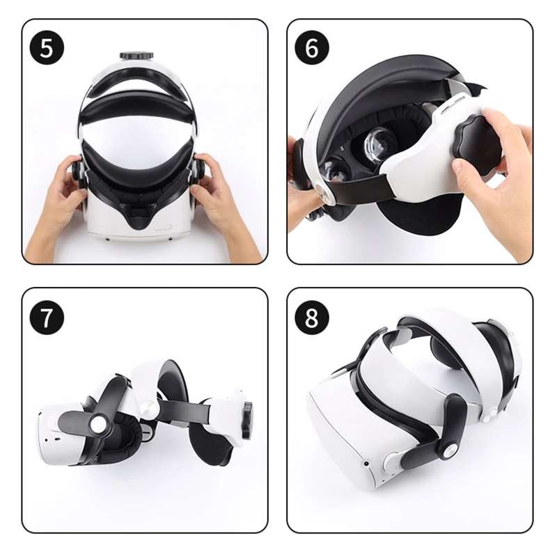 Elite Head Strap For Oculus Quest 2 VR Accessories Adjustable For Oculus Quest 2 Halo Head Strap VR Accessories