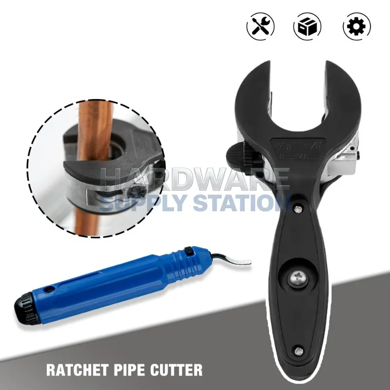 

1 Pc Ratchet Pipe Cutter Fast Labor-Saving Cutting 10-42mm Air-Conditioning Copper Aluminum Thin-Walled Pipe Cutting Tool