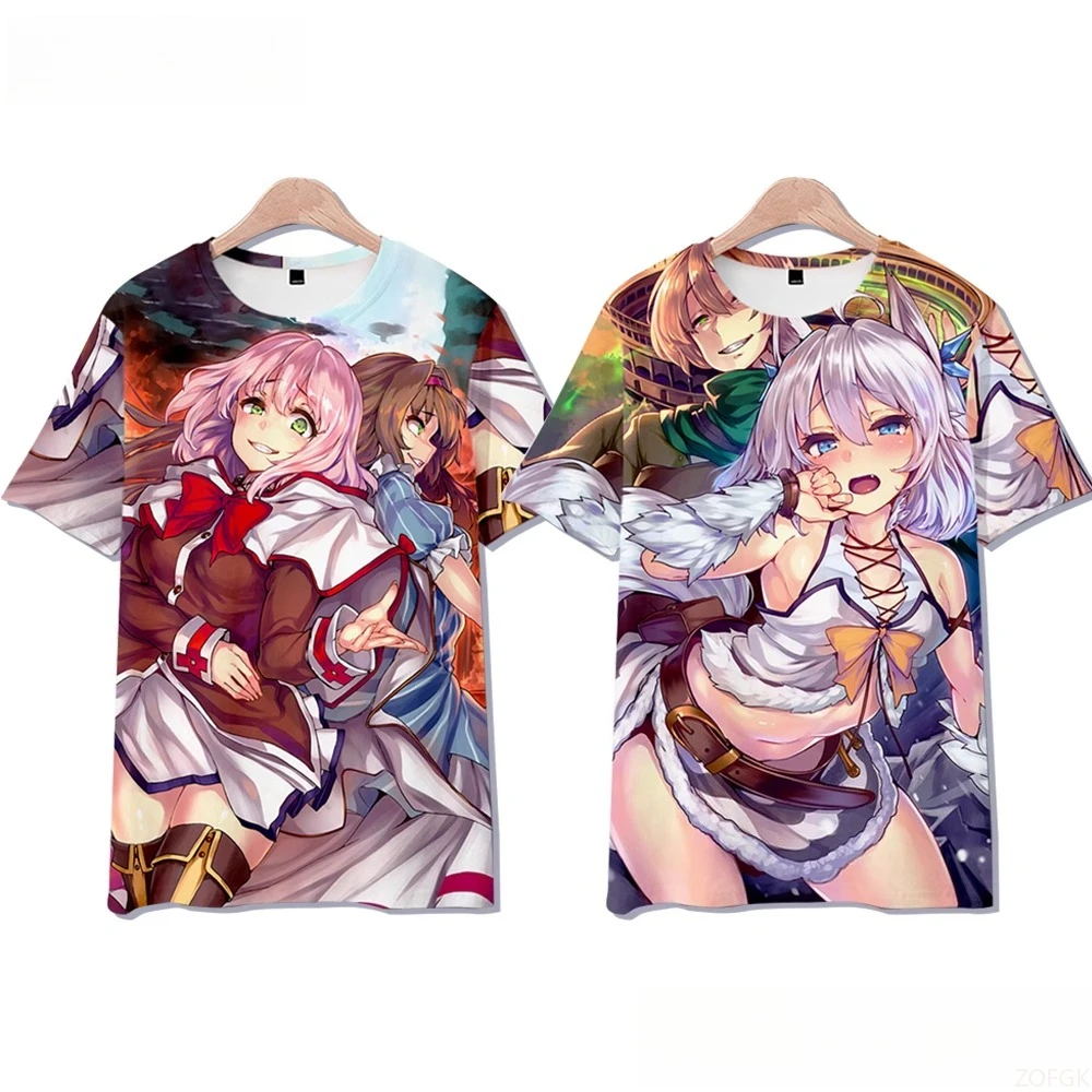 

Summer 3D printing reply Warlock anime short-sleeved sports fitness T-shirt two-dimensional clothes men and women