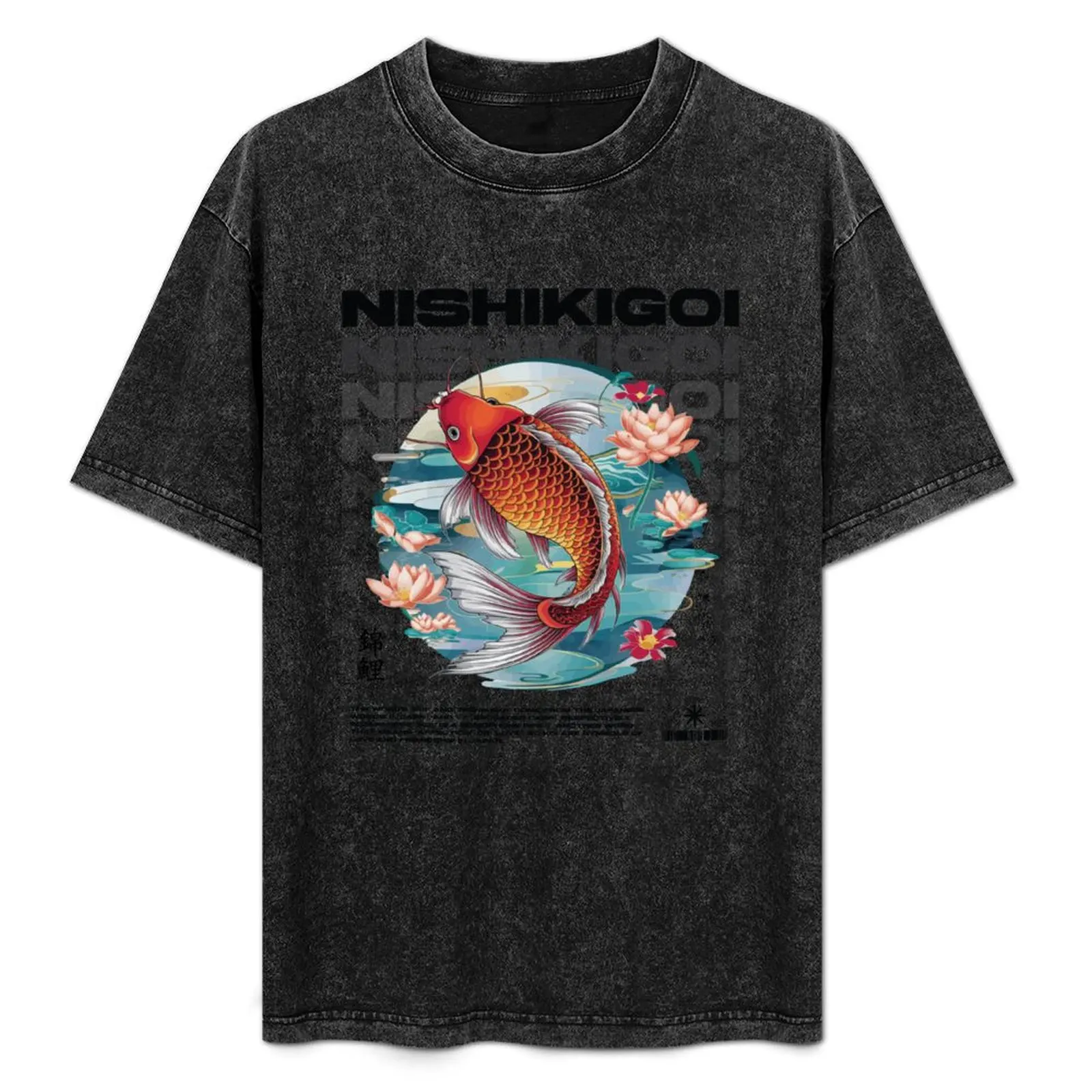 

Koi Carp t-shirt design T-Shirt street wear customizeds mens graphic t-shirts hip hop