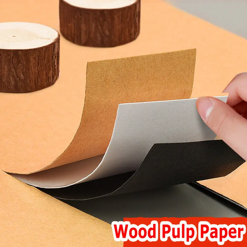 40 Sheets Watercolor Paper 250G Thicken Art Paper A3 A4 Drawing Paper Handcraft DIY Kraft / Black Paper