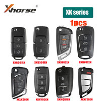 1pcs Xhorse XK Series Universal Wire Remote Key XKB501EN XKB508EN XKB510EN 3 Buttons VVDI2 Car Key for VVDI Key Tool Key Cloner