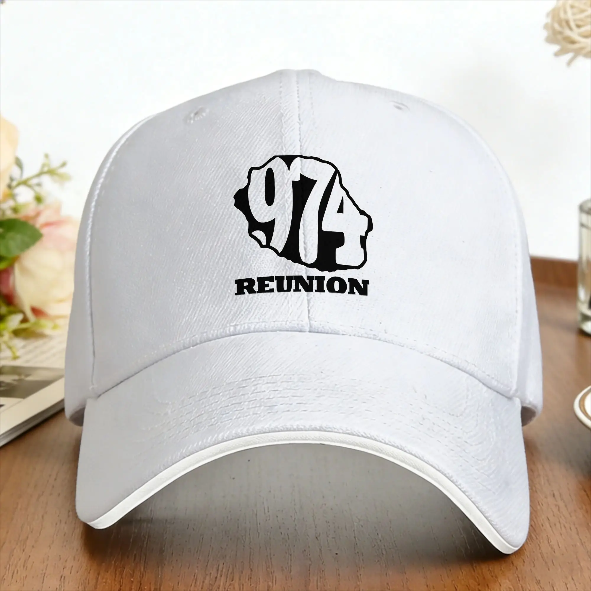 Kreol 974 Reunion Island Baseball Cap  Men Custom DIY Trucker Hat Summer Casual Running Hippie Baseball Caps