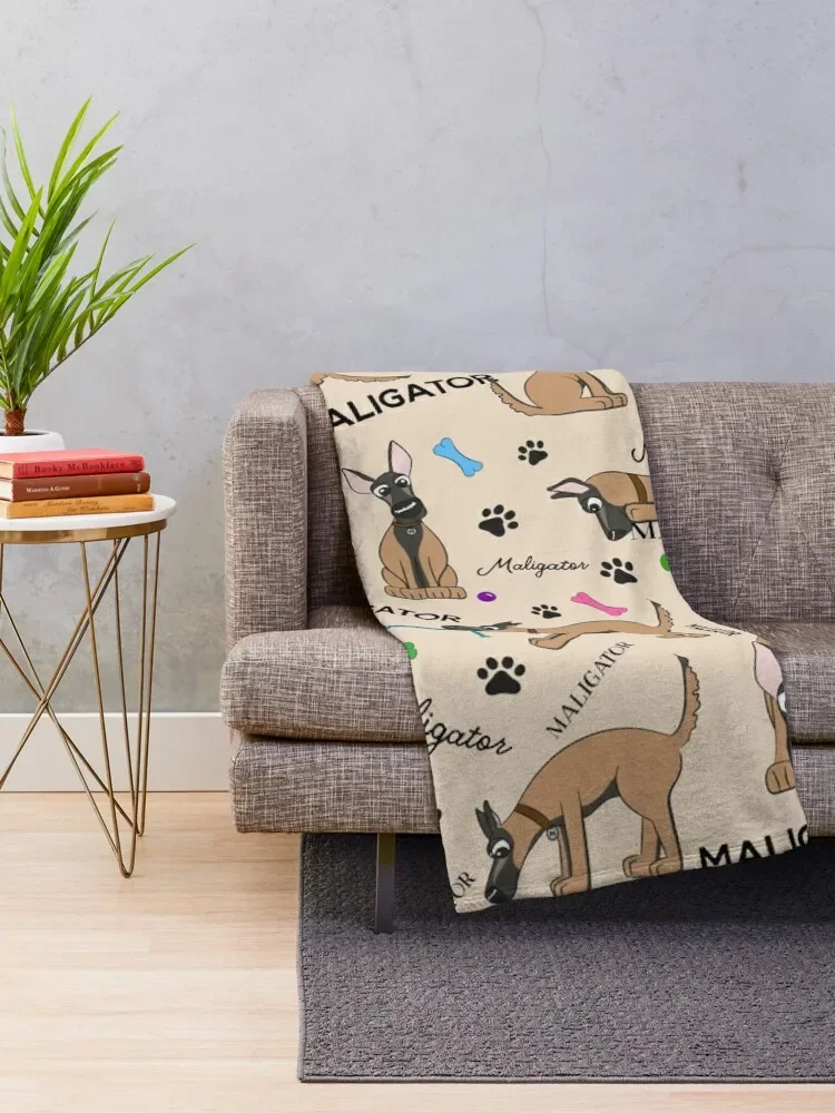 Maligators Everywhere! Throw Blanket Multi-Purpose Cute Luxury Designer Beautifuls Blankets