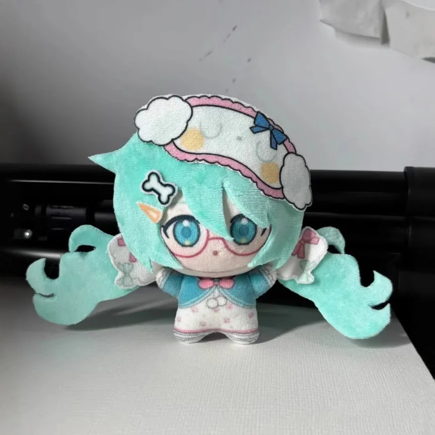 10cm novo anime hatsune miku q versão algodão boneca figura de ação mochila pingente decoração mão fantoche modelo brinquedos presente