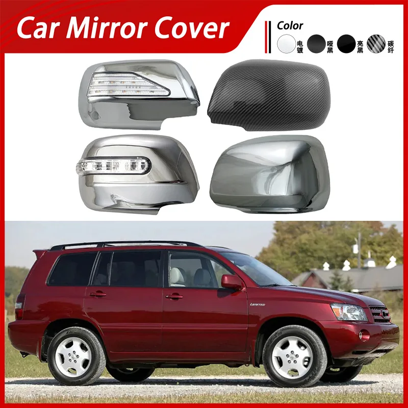 مناسبة لغطاء مرآة الرؤية الخلفية تويوتا هايلاندر XU20 01-07، غطاء عاكس للمرآة العكسية