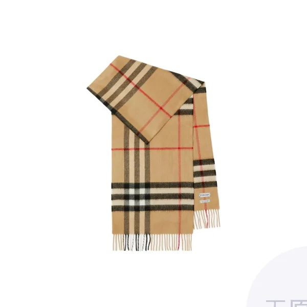 Burberry Cashmere Knit Scarves Unisex Archive Beige 80765761