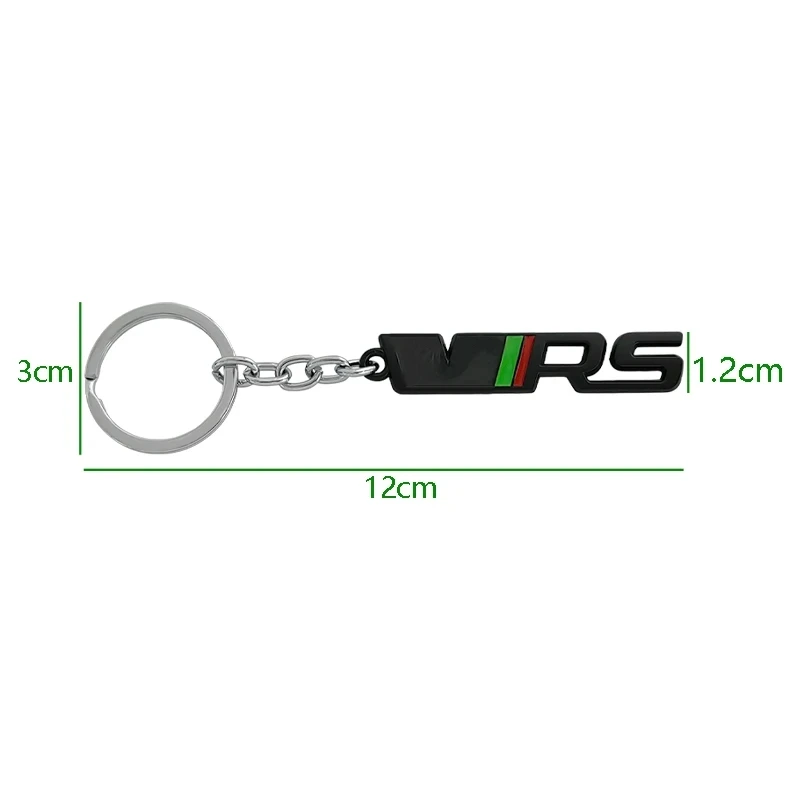 Women Men Metal RS Keyring VRS Car Keychain VRS Keychain Accessories