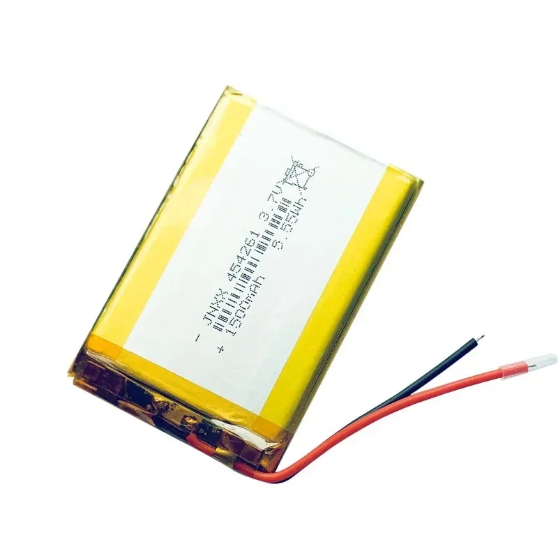 3.7V 1500mAh 5.55Wh Rechargeable Lithium Polymer Battery 454261 for GPS Camera Driving Recorder Bluetooth Speaker Battery