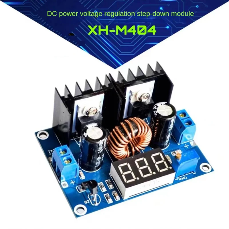 Premium LED Voltmeter PWM Adjustable 4-38V To 1.25-36V Step-Down Board Module XL4016 8A 250W DC-DC Power Drop Module