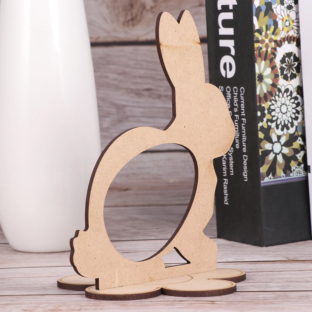 

20 Pcs Wooden Napkin Rings Creative Holder Decor Christmas Cartoon Holiday Antler Party