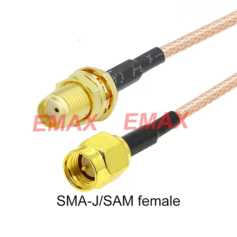 

5cm/2pcs SMA-J To SMA Female RG316 Cable Extension SMA-J To SMA/Angle Male RP-SMA Male To RP-SMA Female Pigtail Jumper