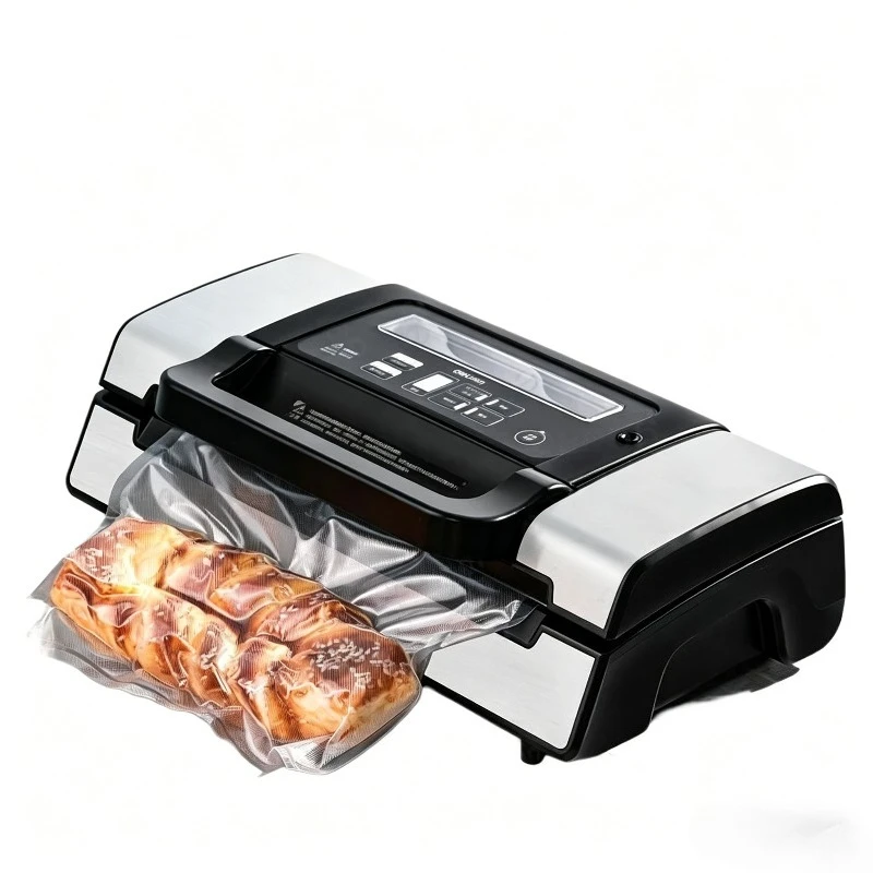 220V Commercial Vacuum Sealer Machine Multifunction Automatic Vacuum Food Sealer with Built-in Roll Storage & Cutter