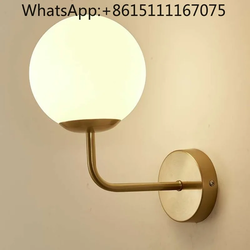 ZHOER Nordic Minimalist Indoor Wall Sconce Black & Gold Decor Wall Lamp for Bedroom Bedside Living Room Home Lighting Fixture
