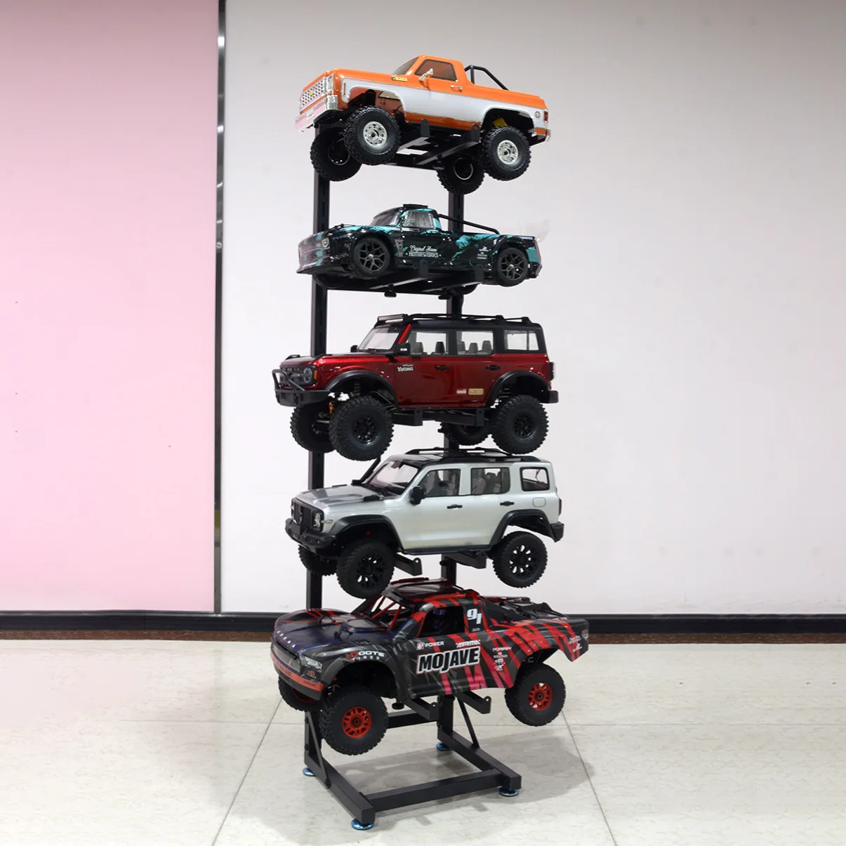 Multi-Functional RC Remote Control Car Display Stand Vertical Multi-Layer Storage Rack For Model Car Collection Organization