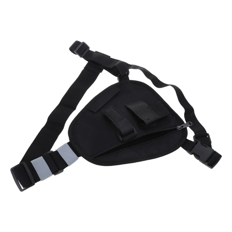 Harness with Adjustable Strap for UV5R UV82 Walkie-Talkie Two Way Radio Shoulder Chest Front Pack Pouch-Holster