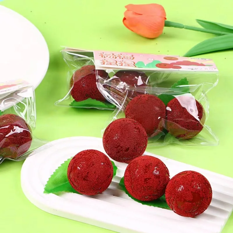 Niedliche Mini-Frucht simulation Pflaumen quetschen Spielzeug weich langsam zurückprallen sensorischen Schleim fühlen Zwang Spielzeug Kinder Stress abbau zappeln Spielzeug