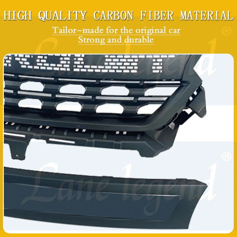 For Chevrolet Colorado S10 2016-2018 Car Front Racing Facelift Mesh Grille with ABS Front grille trim accessories