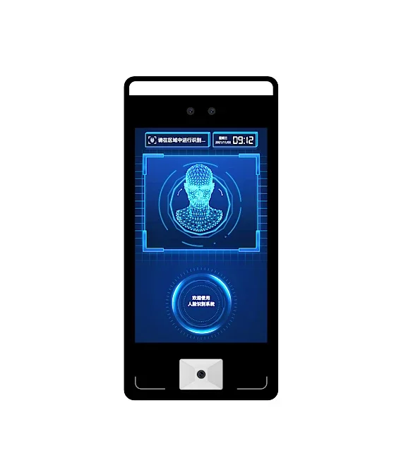 F6CS AI Time Attendance Machine Temperature Sensor Face recognition Access Control Terminal with NFC QR code reader