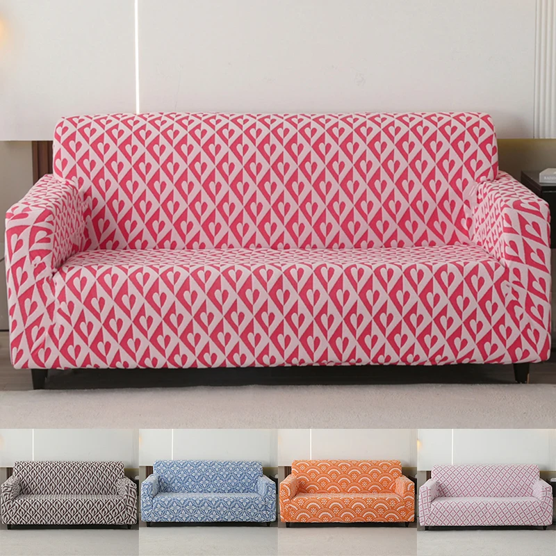 1/2/3/4-Seater Thick Knitted Adjustable Elastic Sofa Cover for Armchairs Non-slip Slipcovers