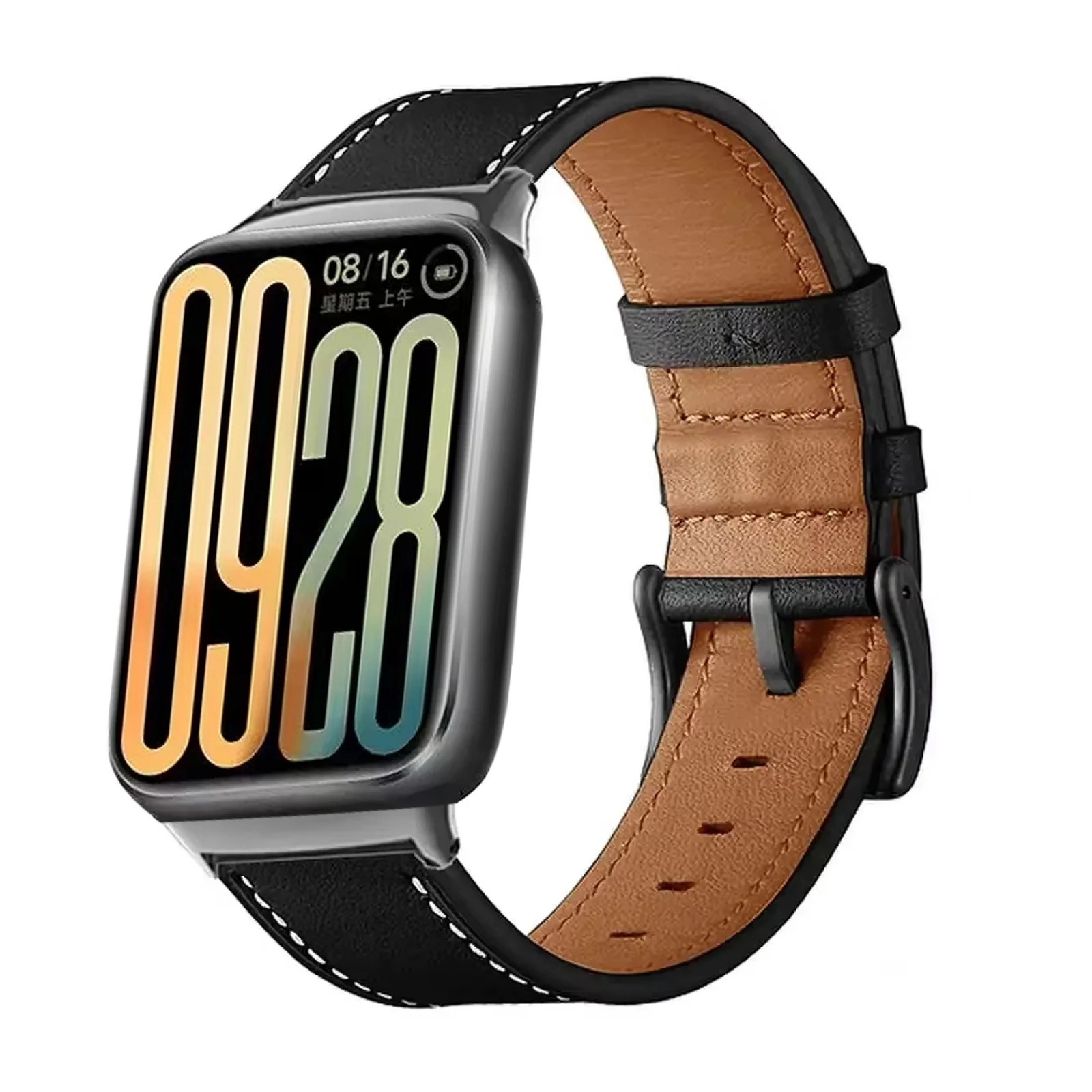 Retro-Lederarmband für Redmi Watch 6 5 4 Smartwatch Ersatzarmband für Xiaomi Mi Band 9 Pro/10 Pro/8 Pro Armband – Detail 4