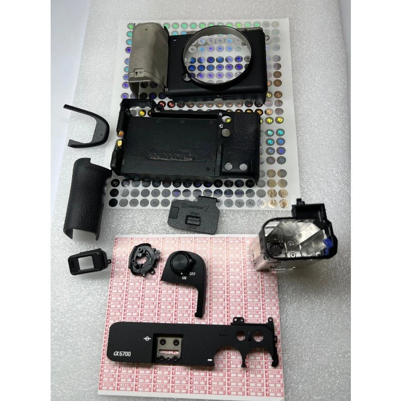 

Parts are suitable for original Sony A6700 front case and rear case, top shutter button, pulsator mesh frame hand-held leather