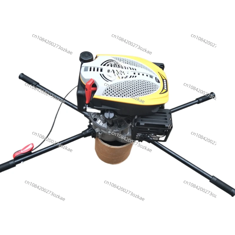 Large Gasoline Four-Stroke Ground Drilling and Drilling Machine Wire Rod High-Power Ground Drilling and Planting Trees Earth