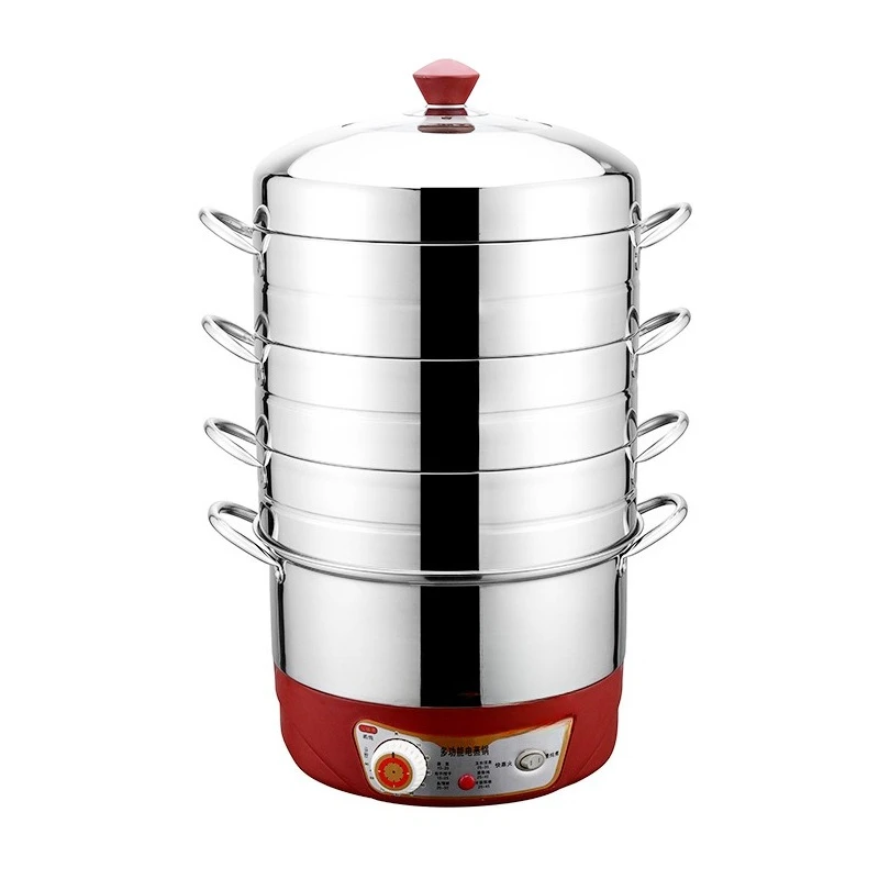 

Timing, non-porous, electric steamer, multi-function, household, large capacity, multi-layer, plug-in pot, automatic