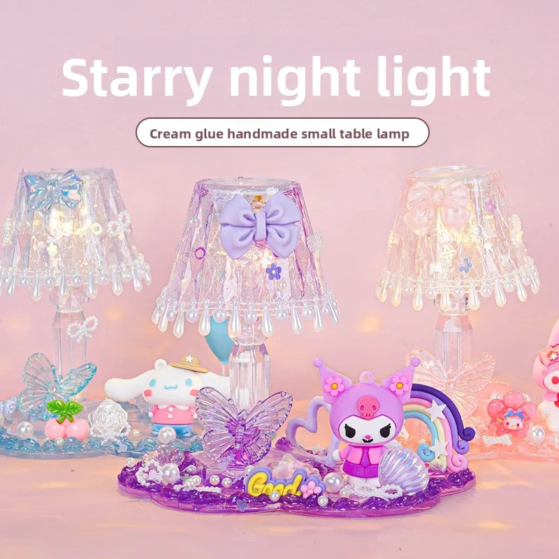 

DIY Cream Gel DIY Crystal Small Desk Lamp Material Pack Creative Cute Handmade Desk Lamp Material Pack