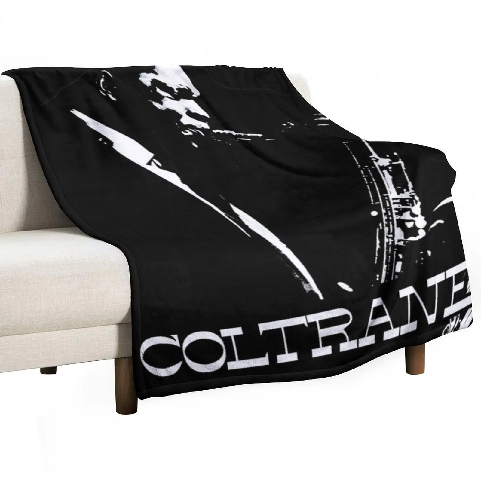 

HD Trane - John Coltrane - b&w plain design HIGH DEFINITION Throw Blanket Hairys Large Decorative Sofas Blankets