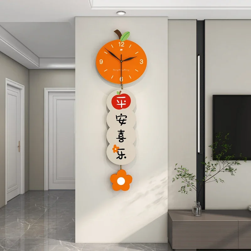 

Modern new Chinese New Year wall clock creative decoration clock wall mute