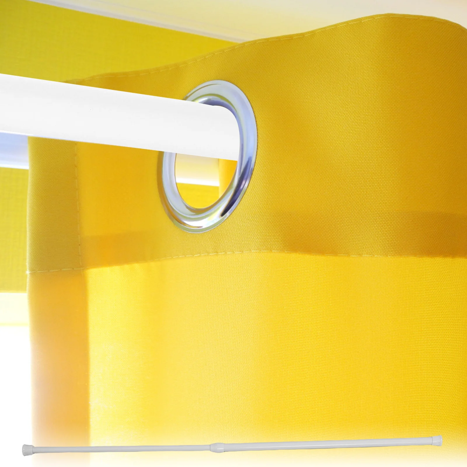 قابل للتعديل التوتر قضيب 40-70 سنتيمتر تلسكوبي الستار القطب لباب نافذة خزانة الحمام لا الحفر الملابس تجفيف السكك الحديدية